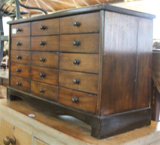 Bank of 15 drawers